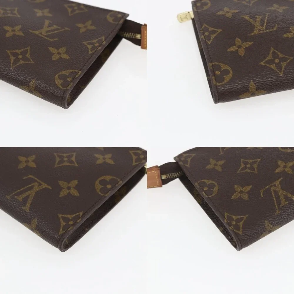 Louis Vuitton Monogram Bucket PM Accessory Pouch Brown